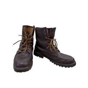 Polo Ralph Lauren Mens Brown Leather Mid-Calf Boots Size 13D SKU 7072